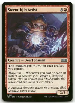 X4 Storm-Kiln Artist #235 MTG Tarkir Dragonstorm TDC NM X4 - Image 1