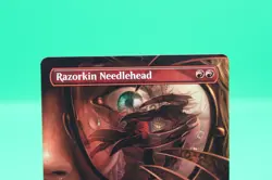 MTG Razorkin Needlehead - Borderless, NM-Mint, English Duskmourn: House of Horro - Image 2