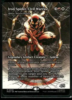 Marvel's Spider Man Magic: The Gathering Iron Spider, Civil Warrior Borderless - Image 1