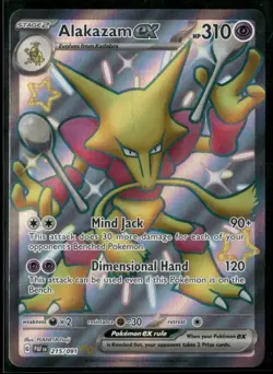 2024 Pokemon Alakazam Ex Paldean Fates Shiny Ultra Rare #215 - Image 1