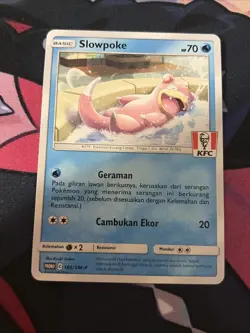 Slowpoke - 183/SM-P - NM - Indonesian KFC - Promo - Pokemon - B1-48 - Image 1