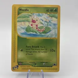 Pokemon TCG Weedle Skyridge 114/144 Regular Near Mint Condition Rare - Image 1