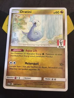 NM Dratini 185/SM-P | Pokemon KFC Stamped Promo Indonesian [US Seller] - Image 1