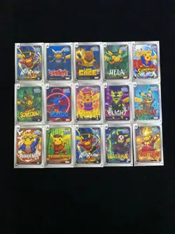 2024 DC/Marvel Pikachu Pokemon Heroes & Villains Yondu Bullseye Hela Lot*15 DL43 - Image 1