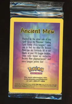 2000 Pokemon Game Movie Promo Ancient Mew Holo Sealed - Image 1