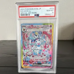 Pokemon Sylveon ex SV8a Terastal Fest Special Art Rare Holo PSA 10 #212 JP - Image 1