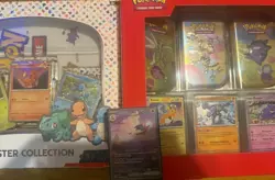 Pokemon 151 Mega Lot Charizard Sir, Tin Box, Poster Collection - Image 1