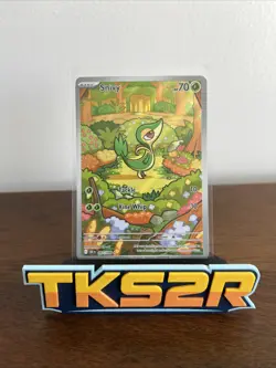 Snivy 087/086 Illustration Rare SV: Black Bolt - English Pokemon TCG NM - Image 1