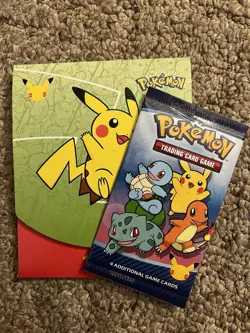 5 McDonalds Happy Meal Pokemon 25th Anniversary Promo Packs 2021 Sealed - Image 1