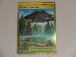 2024 Pokemon S&V Surging Sparks HYPER RARE #250 Gravity Mountain HOLO HR - Image 1