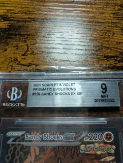 Pokemon Prismatic Evolutions Sandy Shocks Ex 159 BGS 9 - Image 2