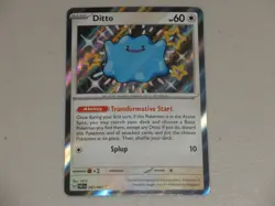 2024 Pokemon S&V Paldean Fates SHINY RARE #201 Ditto HOLO SH - Image 1