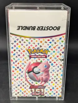 Pokemon 151 SV3.5 Booster Bundle Display Factory Sealed Case W/Acrylic Case - Image 1