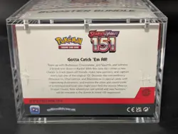 Pokemon 151 SV3.5 Booster Bundle Display Factory Sealed Case W/Acrylic Case - Image 3