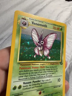 Venomoth 13/64 Pokemon Jungle Holo - Image 5