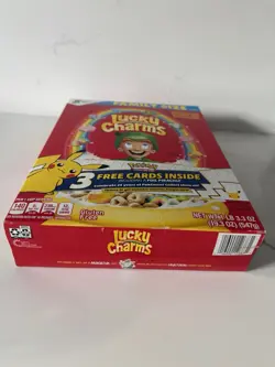 SEALED 25th Pokemon Anniversary Lucky Charms Limited Ed Cereal Box General Mills - Image 5