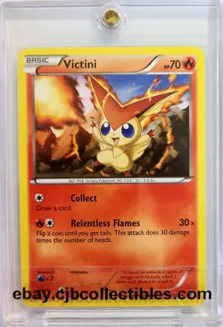 Pokemon VICTINI 23/149 Rare Boundaries Crossed - Light Play 🍒 - Image 1