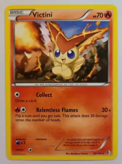 Pokemon VICTINI 23/149 Rare Boundaries Crossed - Light Play 🍒 - Image 2