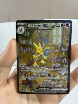 Pokemon Alakazam Ex 201/165 Scarlet & Violet 151 Special Illustration Rare - Image 2