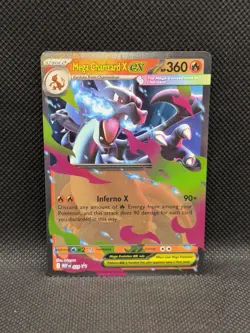 Mega Charizard X ex 029 PROMO BLACK STAR HOLO Mega Evolution Pokemon English a - Image 3