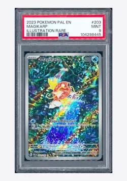 Pokemon PSA 9 Magikarp Illustration Rare 2023 203/193 PAL English - Image 1