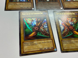 USA Seller Yugioh Exodia The Forbidden One SET ORIGINAL LOB-124 Ultra Rare MP - Image 5