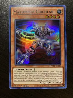 Yu-Gi-Oh! Mathmech Circular POTE-EN028 - 1st Edition - Super Rare - Near Mint! - Image 1