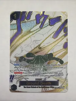 One Piece - Ground Death OP14-096 (R) Alt Art The Azure Sea's Seven Manga Event - Image 1