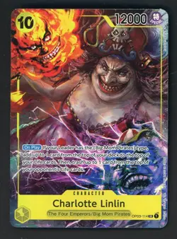 One Piece English OP03-114 Charlotte Linlin Alternate Art Super Rare - Image 1