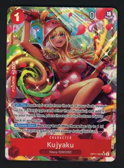 One Piece English OP11-004 Kujyaku Alternate Art Super Rare - Image 1