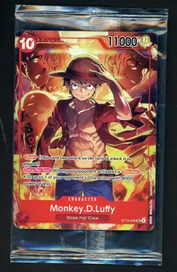 One Piece English ST10-006 Monkey D Luffy Treasures Booster Set Sealed - Image 1