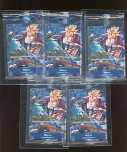 Lot of (5) Marco Two Legends Pre-Release Winner P-071 One Piece Promotion Sealed - Image 1