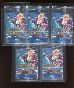 Lot of (5) Marco Two Legends Pre-Release Winner P-071 One Piece Promotion Sealed - Image 1