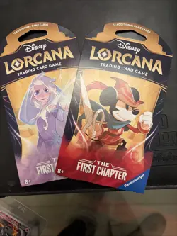Disney Lorcana The First Chapter Sleeved Blister Booster Packs Sealed lot of (2) - Image 1