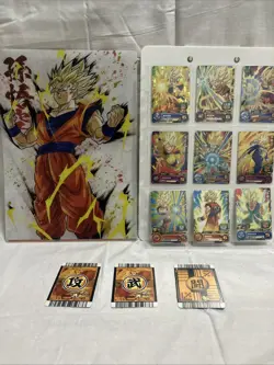 Super Dragon Ball Heroes Super Saiyan Goku Clear File & 9-Pocket Card Display Se - Image 1