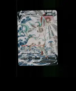 FAN-ART READ DESCRIPTION BELOW HOLO Leafeon Card Leafeon Pokemon Card p1 - Image 1