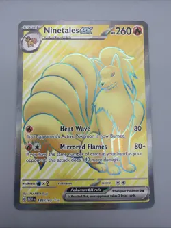 Pokemon Cards Ninetales ex 186/165 151 Ultra Rare NM - Image 1