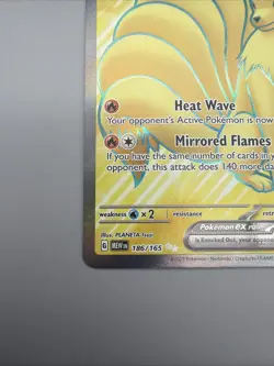 Pokemon Cards Ninetales ex 186/165 151 Ultra Rare NM - Image 4