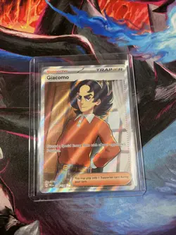 Giacomo Trainer Full Art Pokemon Prismatic Evolutions Holo Card 138/131 - Image 1