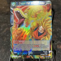 Dragon Fist SS3 Son Goku BT4-025 Rare Foil Dragon Ball Super Card Game | NM - Image 1