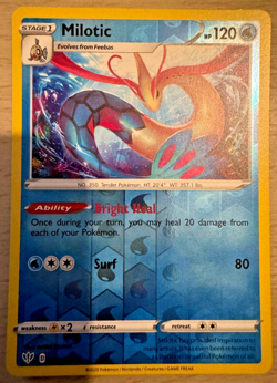 Pokemon TCG Milotic 039/189 Darkness Ablaze Reverse Holo Rare Card - Image 1