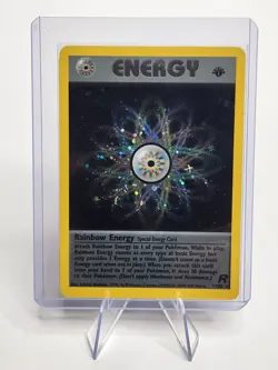 Rainbow Energy (Holo) 1st Edition Team Rocket 17/82 Pokemon Card - Image 1