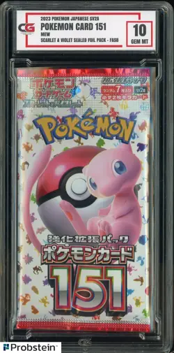 2023 Pokemon Japanese SV2A Pokemon Card 151 FASB Pack CG 10 GEM MINT - Image 1