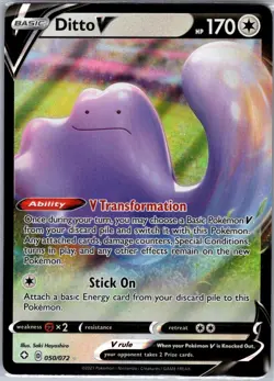 Ditto V 050/072 Shining Fates - Pokemon Card - NM - Image 1