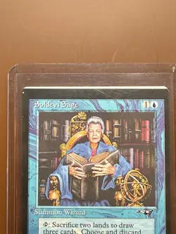 Miscut Soldevi Sage (2 Candles) Alliances Regular 1995 Magic Card MTG - Image 4