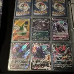 Pokemon Binder Lot Pikachu Charizard Tyranitar V GX EX Holo Energy Cards - Image 5