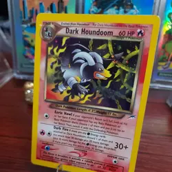 Pokemon Dark Houndoom TCG Card Neo Destiny 7/105 Unlimited Holo Rare 💎LP💎 - Image 2