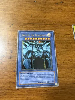 Yu-Gi-Oh! TCG Set of Egyptian God Cards (Obelisk, Ra, Slifer) GB1-001, 002, 003 - Image 3