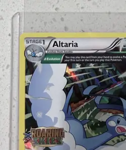 Altaria XY46 STAFF PROMO STAMP Roaring Skies Prerelease Full Art Pokemon Card NM - Image 2