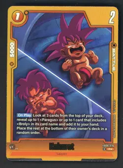 Dragon Ball Super Card Game FB08-076 Kakarot Gold Alternate Art - Image 1